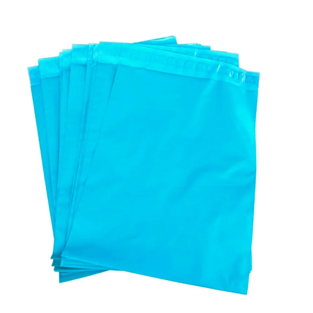 15 Polymailers 10x13 Teal - Redi Strip self sealing closure